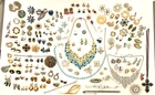 Large Vintage Costume Jewelry Lot Rhinestone Necklaces Earrings Rings Brooches