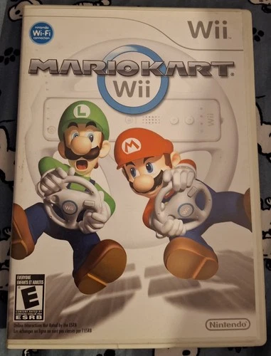 Nintendo Mario Kart Wii Racing Multiplayer In Case. No Manual/Instruction Book.