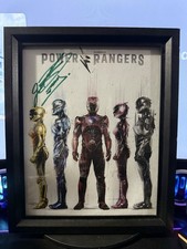 SIGNED Jason David Frank Poster From The 2017 Power Rangers Movie.