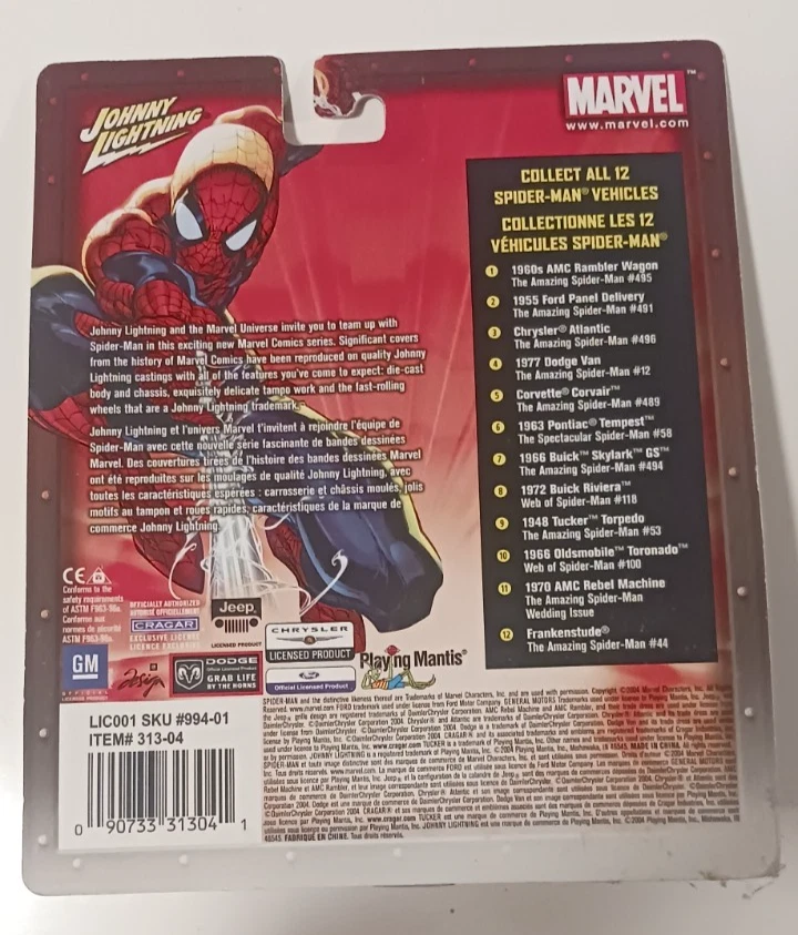 Johnny Lightning The Amazing Spider-Man años 60 AMC Rambler Wagon #1 Foto 2 de 2