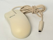 Vintage Microsoft Port Compatible Mouse 2.1A PS/2 Wired Ball Mouse TESTED