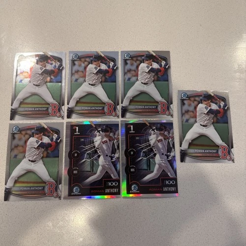 2025 Bowman Chrome Roman Anthony (7) Card Lot