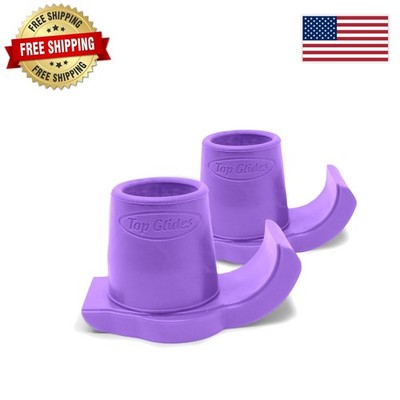 Versatile Purple Walker Glide Skis - Heavy-Duty Design for Indoor & Outdoor Use