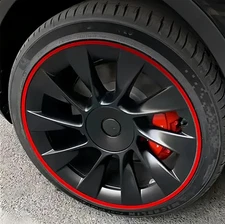 18-20" Alloy Wheel Rim Protectors Hub Trim Cover Guard For Tesla Model Y 3 S X