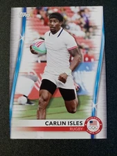 2021 Topps USA Olympic Rugby Team Carlin Isles # 5  " Team USA "