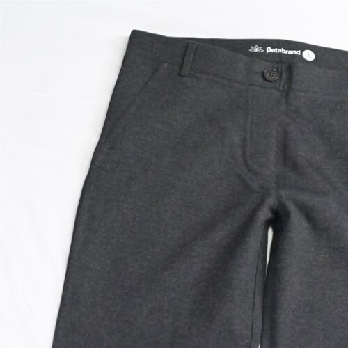 Betabrand LP Dark Gray Pull On W0076 Straight Dress Pant Yoga Pants - Picture 2 of 5