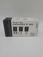 Phaser 860 ColorStix II Ink 3 Black Ink 016-1902-01 Tektronix Xerox NEW