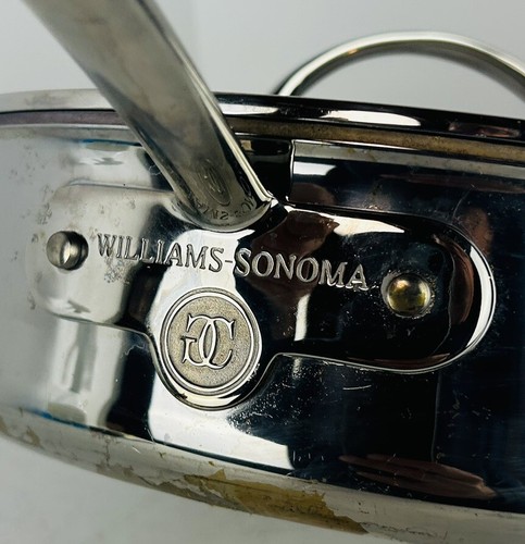 Sartén y tapa de acero inoxidable Williams Sonoma Hestan con revestimiento térmico 4,5 cuartos ITALIA - Imagen 2 de 11