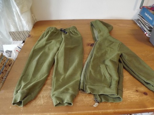 Cat & Jack UNISEX SWEATSUIT zip hoodie / drawstring pants XS 4-5 GRAY - Picture 7 of 7
