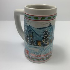 Vintage Miller High Life Limited Edition Christmas Sleigh Mug.