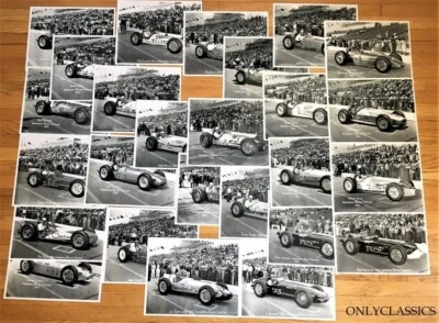 1960 INDY 500 26-8X10 PHOTO SET AUTO RACING OFFY AJ FOYT JIM RATHMAN HURTOBISE++ - Image 1 of 4