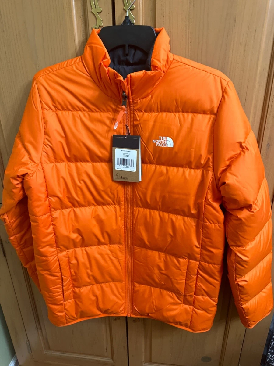 North face orange and black jacket cheap