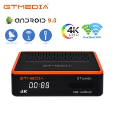 4K Android Smart HDTV Box DVB-S2X/ATSC-C WIFI Bluetooth Voice Streaming Player