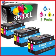9PK 951XL 951 Toner Cartridge for Officejet Pro 6230 6830 6836 Printer (3C3M3Y)