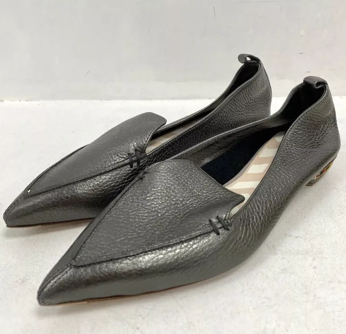 Women s Nicholas Kirkwood Pewter Court Shoes Size UK 5.5 EU 38.5 Rrp 345