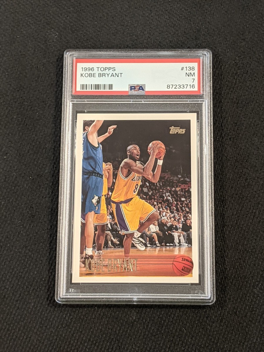 1996 Topps Kobe Bryant Rookie PSA 7 NM Card #138 Lakers