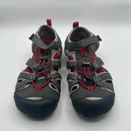 KEEN AntiOdor Anatomic Foodbed Youth Sandals Red & Gray Size 5 Water