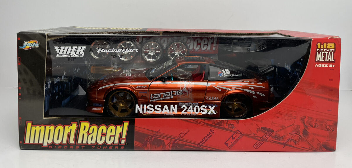 Jada Toys Import Racer 1:18 Nissan 240SX Copper Rare New Jada Toys Import Racer 1:18 Nissan 240SX Copper Rare New