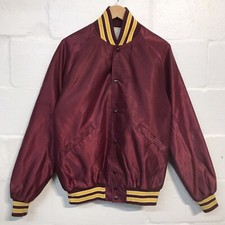 Vintage Butwin Champion of Jacket Maroon Button Up Davidson Letterman L USA Made