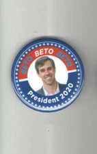 2020 pin BETO O'ROURKE pinback President Campaign button #2