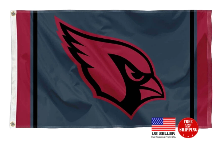 ARIZONA CARDINALS 3'X5' BANDERA 3X5 HOMBRE CUEVA BANDERA NUEVAS BANDERAS ESTADOS UNIDOS 3 X 5 FÚTBOL Foto 2 de 4