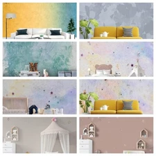 3D Colorful Watercolor Self-adhesive Wallpaper Removable Wallpaper Wall Mural