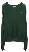Pull Lacoste Pour Homme Taille Moyenne V-Cou Manches Longues