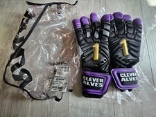 New RINAT THE BOSS Pro SOCCER GLOVE Size 10 Goalkeeper Futbol Black Purple