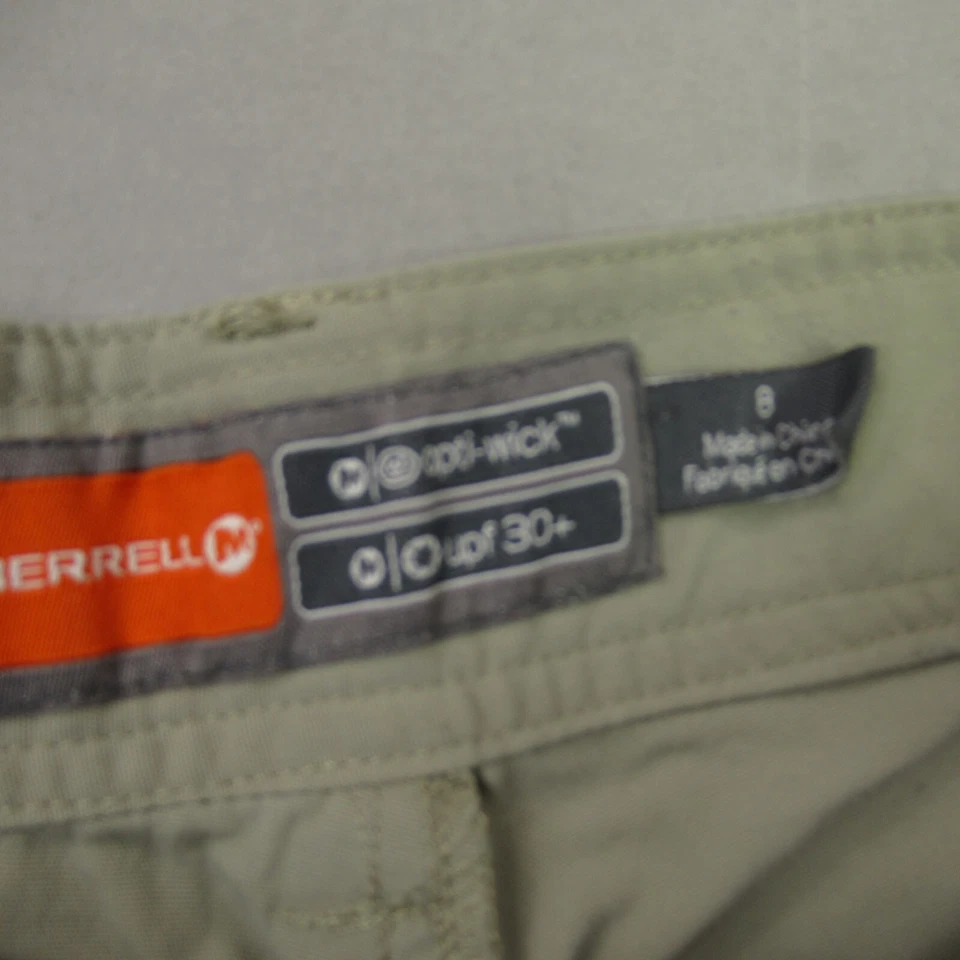 Merrell Pants Womens 8 Straight Leg Stretch Pockets Stretch Zip Shorts Optiwick - Image 3 of 4