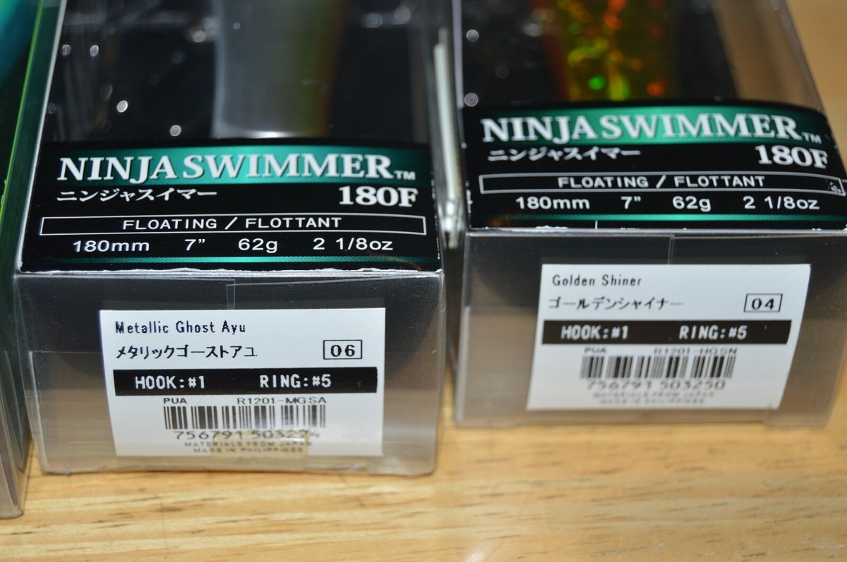 4 lures yo zuri duel hardcore ninja swimmer 180f float 7