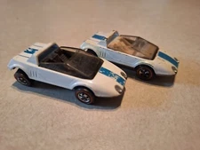 2 Hot Wheels Redline Jack Rabbits: 1969: One White Interior: One Black Interior