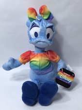 Disney Rainbow Collection Daisy Duck Plush Light Blue Sparkle Pride