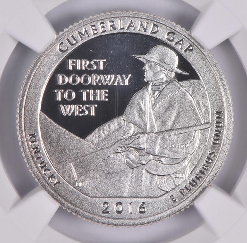 2016-S Silver PF70 ANT Cumberland Gap Quarter Limited Edition NGC - Picture 3 of 5