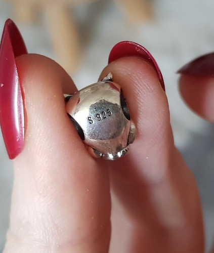 925 SILBER CHARM Murano Sicherheitskette Anhänger Pandora Armband ZIRKONIA EULE - Bild 2 von 2