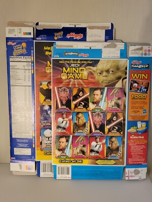 Kellogg's Star Wars Jedi mind game S'mores, Raisin Bran Box