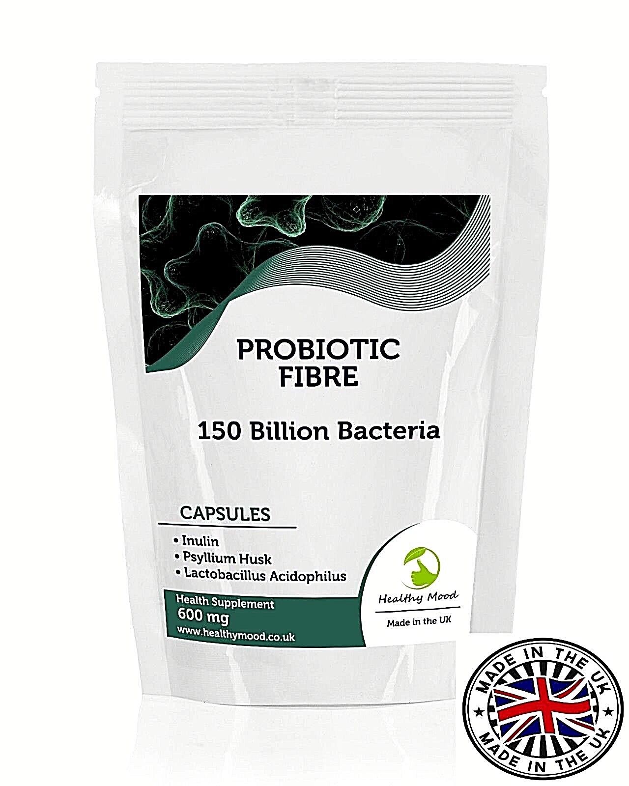 Probiotic Fibre Lactobacillus 150bln 30/60/90/120/180/250 Capsules HEET