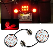 1156 Red Led Rear Turn Signal Light Insert Bulbs For Harley Road King Road Glide 1156 Red Led Rear Turn Signal Light Insert Bulbs For Harley Road King Road Glide