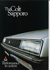 Mitsubishi Colt Sapporo brochure & price list - 1981 - mint condition