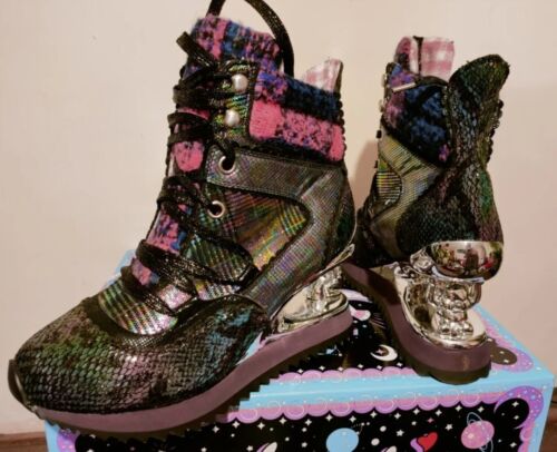 Irregular Choice 5 38 I Got Shoo Babe Concept Heels Teddy's Hybrid Boot Trainer  - Picture 1 of 11