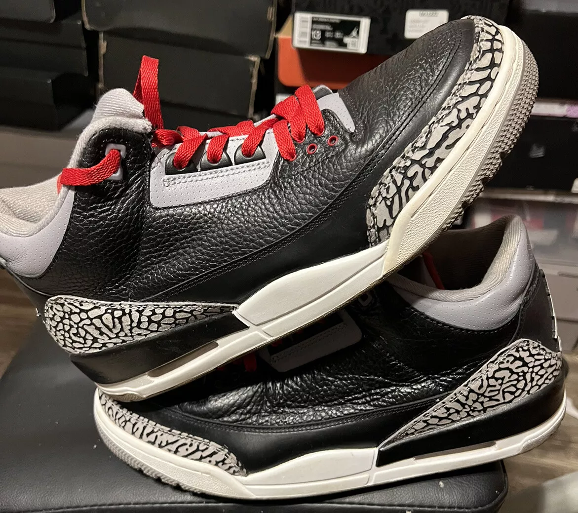 Nike Air Jordan 3 6 Restoration 3 Pair Stealth Cement oreo 6 136064-010 Sz  12-13 | eBay