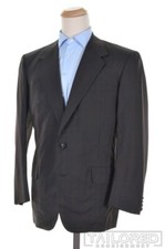OXXFORD CLOTHES Gray Plaid Check Wool Mens Blazer Sport Coat Jacket - 42