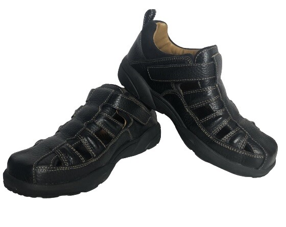 Dr. Comfort Fisherman Casual Leather Sandal Black Size 12 Amazon.com | Dr. Comfort Fisherman Men main image 2