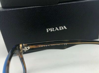 New PRADA Eyeglasses VPR 16M ZXH-1O1 57-16 150 Brown Tortoise