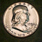 1954 Franklin Half Superb Brilliant Uncirculated - High Quality Scans #o948