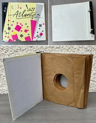 ANCIEN CLASSEUR DE RANGEMENT RECORD ALBUM COLLECTION 12 X 78 RPM 25 CM 10" - Photo 1/4