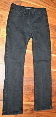 Marks and Spencers Ladies Black Straight Cut Jeans - UK Size 10