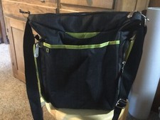 Pre Owned Fisher Price Fastfinder Deluxe Diaper Bag - Black And Lime Green