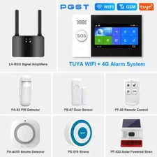 4G Smart Home Alarm System Security Wireless Alarm with Door and Motion Sensor