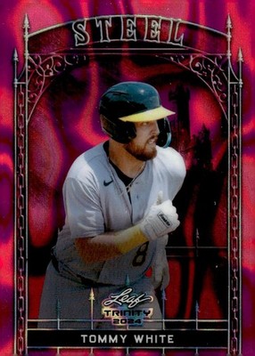 2024 Leaf Trinity Mega Box #S-93 Tommy White Steel Lava Foil Pink #/25