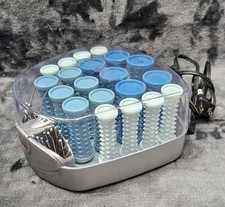 Conair Big Style Small Case 20 Multi Hot Rollers 21 Pins Tested And Work HS34X